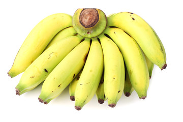 Bunch of bananas isolated on white background