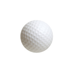 Golf ball isolated on white