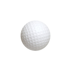 Golf ball isolated on white