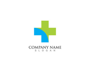 Obraz premium Hospital logo and symbols template icons vector health Arrow Business Industries