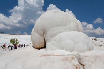 Pamukkale, a natural site in Denizli in southwest Turkey