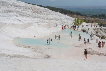 Obraz premium Pamukkale, a natural site in Denizli in southwest Turkey