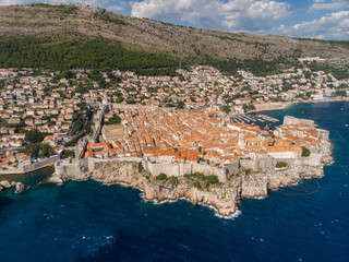 Croatia, august 2019: Aerial view of Dubrovnik, a Croatian city on the Adriatic Sea, it is one of...