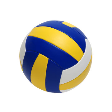 Volleyball Ball On White