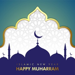 islamic new year happy muharram template