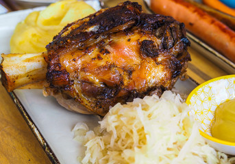 Roasted pork knuckle