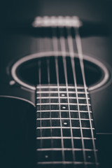Fototapeta premium closeup of a guitar