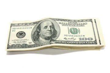 Stack of $100 bills