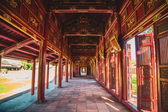Hue imperial palace and Royal Tombs in Vietnam © pierrick