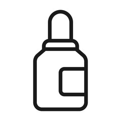 liquid preparation - minimal line web icon. simple vector illustration. concept for infographic, website or app.