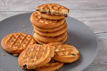 butter cookieson the plate