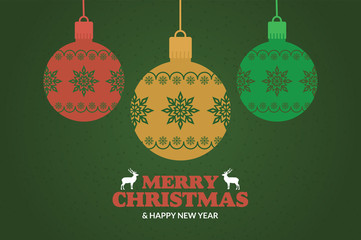 Merry Christmas and Happy New Year sale banner background