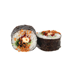 Sushi salmon y alga Wakame