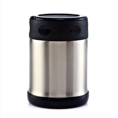 Thermos travel tumbler, cup. Closeup.