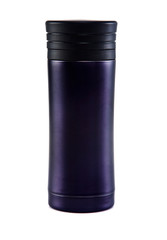 Thermos travel tumbler, cup. Closeup.
