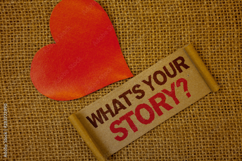 Fototapete word writing text what's your story question. business concept for connect communicate connectivity 