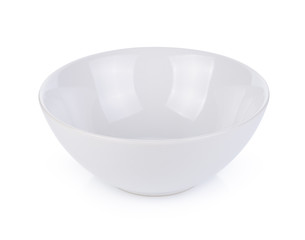White bowl isolated on white background