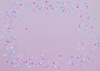 Festive background. Colorful glitter circles on background.