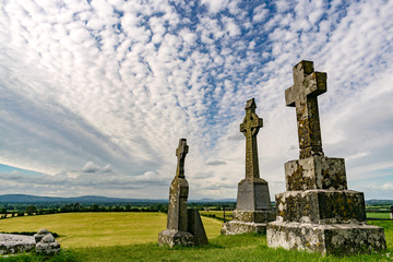 Fototapeta na wymiar A view of the graveyard from the Rock of Cashel, co. Tipperary Ireland.