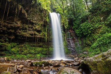 Mahua Waterfall in Crocker Range National Park Tambunan Sabah Borneo Malaysia