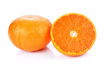 Orange fruit isolated on white background