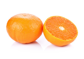 Orange fruit isolated on white background