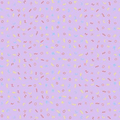 Trendy color abstract pattern with violet background. Abstract pattern for printed products.