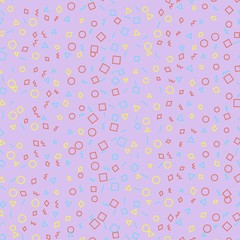 Trendy color abstract pattern with violet background. Abstract pattern for printed products.