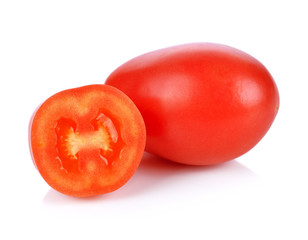 cherry tomatoes isolated on white background.
