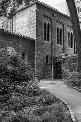 Romanesque and gothic building in NYC