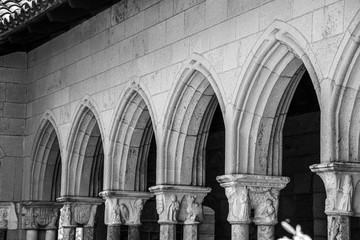 Cloister with areches and columns in NYC - 283781746