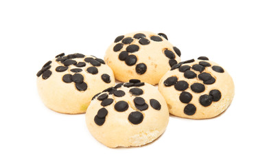 cookies with chocolate isolated