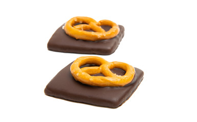 cookies with chocolate isolated