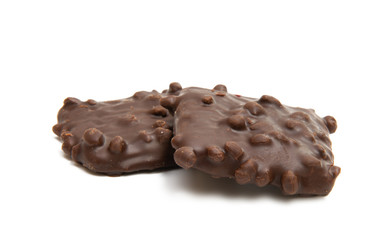 cookies with chocolate isolated