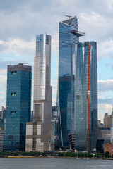 Hudson Yards from a boat in the Hudson River