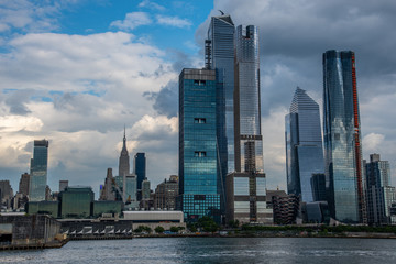 Hudson Yards from a boat in the Hudson River - 283785739