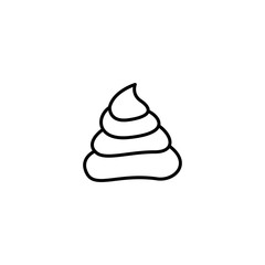 poop crap icon vector illustration