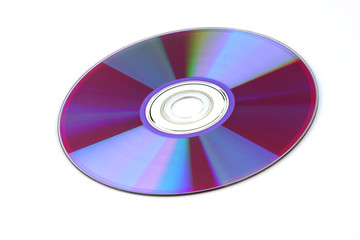 CD, DVD disc isolated on the white background