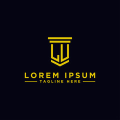 Inspiring logo designs for companies from the initial letters logo icon LU. -Vectors