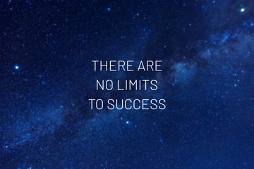 Inspirational quotes - There are no limits to success. - obrazy, fototapety, plakaty