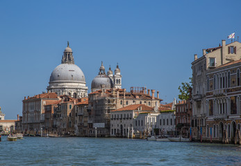 Naklejka premium Views of streets and canals in Venice Italy
