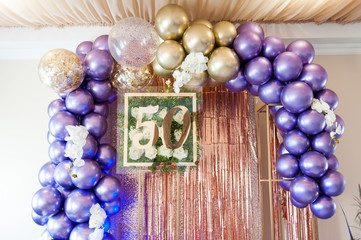 50 years celebrations decor