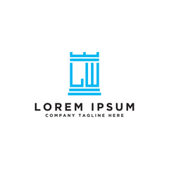 Inspiring company logo designs from the initial letters of the LW logo icon. -Vectors