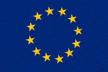 European Union flag jigsaw puzzle