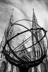 Atlas and tacade of the Cathedral of St. Patrick - 283788988