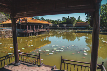 Hue imperial palace and Royal Tombs in Vietnam
