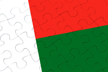 Madagascar flag jigsaw puzzle