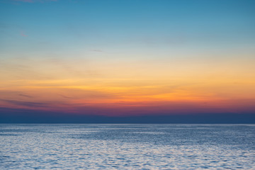 Vibrant and long exposure sunset background