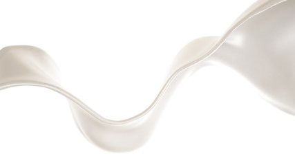 Splash of fluid. 3d illustration, 3d rendering.