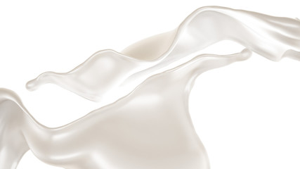 Splash of fluid. 3d illustration, 3d rendering.